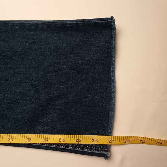 Harper Heritage Jeans Size 28/6 High Rise Kick Crop Medium Dark Wash - Picture 9 of 10